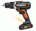 Worx WX372 - Taladro percutor 20V 2.0Ah (2 bat)